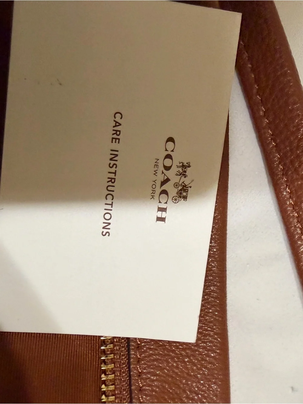 Coach Brown Pebbled Leather Crossbody Bag